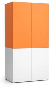 PLAN Kuchynská policová skriňa NIKA 1000 x 600 x 2000 mm, biela