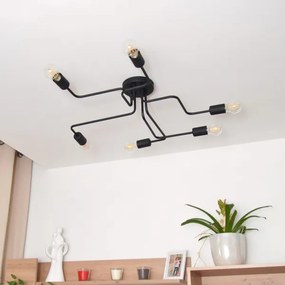 LED Prisadený luster TUBE 6xE27/15W/230V