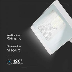 LED Vonkajší solárny reflektor LED/12W/3,2V IP65 4000K + DO