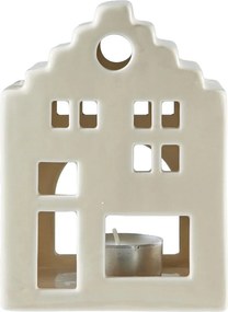 DELFT Keramický svietnik na čajovú sviečku 13 cm - béžová