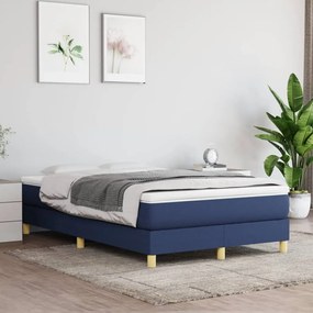 Rám na boxspring posteľ modrý 120x200 cm látka