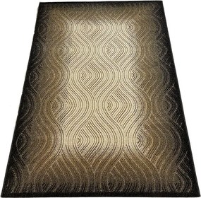 HU Béžový,hnedý moderný koberec Lagos 29-Beige Rozmer: 60x100 cm