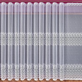 Žakarová záclona 660/D43/250 biely. Tovar na mieru