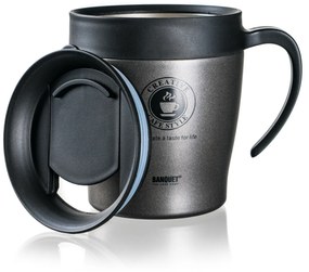 Banquet Termohrnček cestovný TAZZA 330 ml, antracit