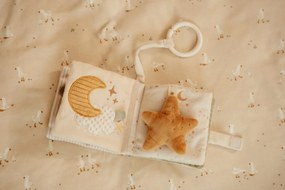 Závesná textilná knižka s aktivitami Newborn Naturals