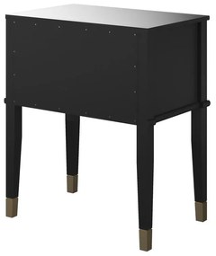 Čierny nočný stolík Westerleigh – CosmoLiving by Cosmopolitan