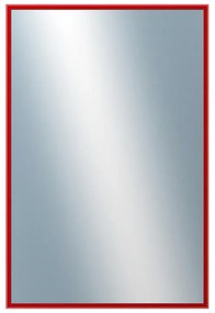 DANTIK - Zrkadlo v rámu, rozmer s rámom 40x60 cm z lišty Hliník červená (7269210)