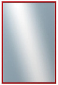 DANTIK - Zrkadlo v rámu, rozmer s rámom 40x60 cm z lišty Hliník červená (7269210)