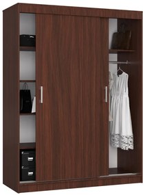 Šatníková skriňa s posuvnými dverami 150 cm CLP mono wenge