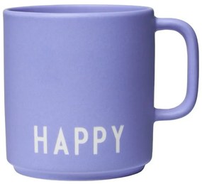 DESIGN LETTERS Porcelánový hrnček Lilac Happy 300 ml