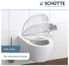 Schütte WC doska so spomaľujúcim mechanizmom (biela vlna)  (100253145)