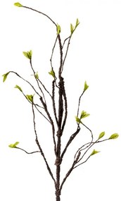 Dekorácia hnedá vetvička s lístkami - 28*8*130 cm