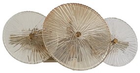 Searchlight 88210-6BZ - Nástenné svietidlo WAGON WHEEL 6xG9/33W/230V mosadz