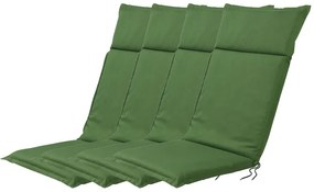 Livarno home Podložka na ležadlo Houston, 120 x 50 x 4 cm, zelená, 4 kusy  (800003525)