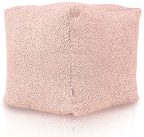 Taburetka Boucle púdrovo ružová