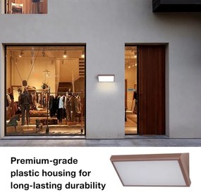 Brilagi - LED vonkajšie nástenné svietidlo TRIANGLE LED/20W/230V hnedá IP65