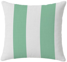 Sada 2 ks dekoračných obliečok na vankúš STRIPES 45x45 cm, bielo-zelená