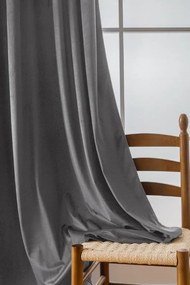 Svetlosivý zatemňovací záves VELVET 140x250 cm Zavesenie: Kovové krúžky