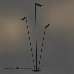 Moderná stojacia lampa čierna 3-svetlá GU10 35mm - Thomas