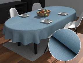 Biante Dekoračný oválny obrus BKW-210 Svetlo modrý žíhaný 120x180 cm