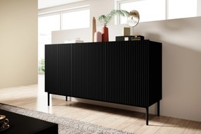Komoda Nicole 150 cm - čierny mat / čierna