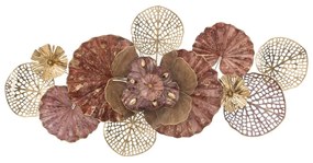 Kovová závesná dekorácia Mauro Ferretti Flowery, 118 x 58 cm
