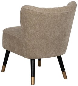 Béžové ženilkové kreslo Glam – Ixia