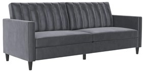 Sivá zamatová pohovka 207 cm Celine – Støraa