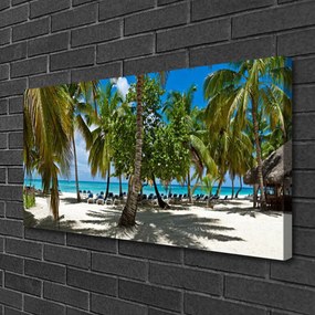 Obraz Canvas Pláž palma stromy príroda 120x60 cm