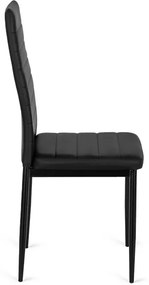 Stolička ROZZANO čierna ekokoža