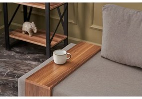 Rohové kreslo TULA béžové pravé