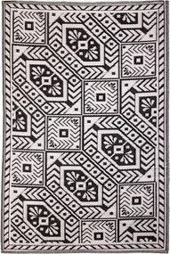 Koberec Harlow, 122x182 cm, biela/čierna