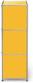 Kovová komoda »CN3« s výklopnými priečinkami, žltá