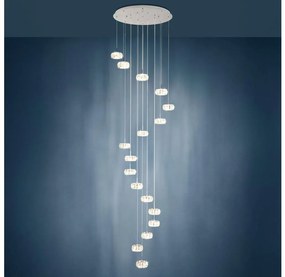 Eglo 39546 - LED Stmievateľný luster na lanku CORLIANO 17xLED/4,5W/230V
