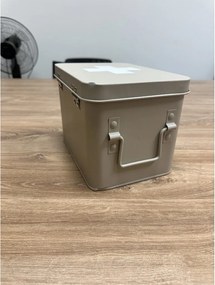 Zeller Present 2. akosť - Lekárnička, kovový box na lieky, 2v1, béžový, MEDICINE 23x17x16