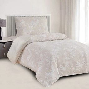 Obliečky damaškové žakarové Boston bežové 200x140cm+90x70cm TiaHome