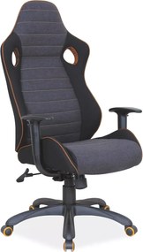 SI Q-229 Otočná stolička sivá - čierna