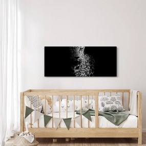 Obraz - Portrét leoparda (120x50 cm)
