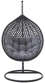 Hojdacie kreslo Izeda 2 čierna s poduška