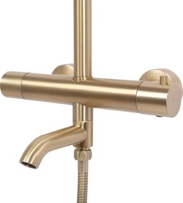Rea Lungo, sprchová súprava s termostatickou batériou, zlatá matná, REA-P6604