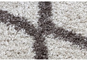 Kusový koberec Shaggy Ariso krémový atyp 60x200cm