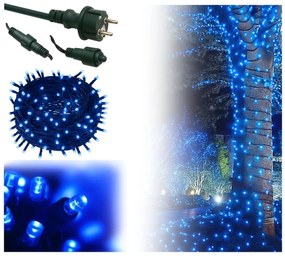 Vianočné svetielka vonkajšie FLASH modrá 300 LED