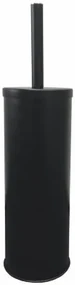 Erga NIAGARA, toaletná WC kefa na postavenie 95x95x385mm, čierna matná, ERG-06068