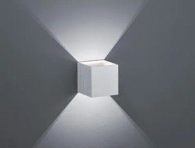 Nástenné LED osvetlenie Louis, brúsený hliník%