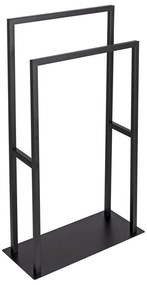 WENKO 26056100 - Stojan na uteráky RIVALTA 46x80 cm nerez/čierna