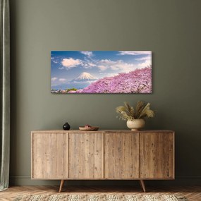 Obraz - Japonská jarná krajina (120x50 cm)