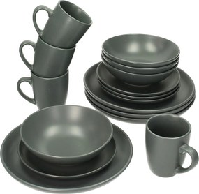 Súprava riadu Vivo Dark Grey 4/16