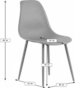 Jedálenská stolička OSAKA plastová, petrolejová