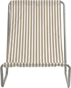 Skladacie plážové ležadlo SAND STRIPES, hnedé