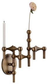 Stoff Nagel Dizajnová vázička STOFF Nagel Bronzed Brass